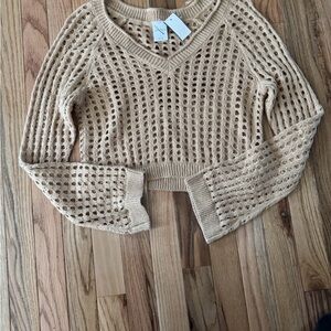 Wild Fable Tan V-Neck Sweater